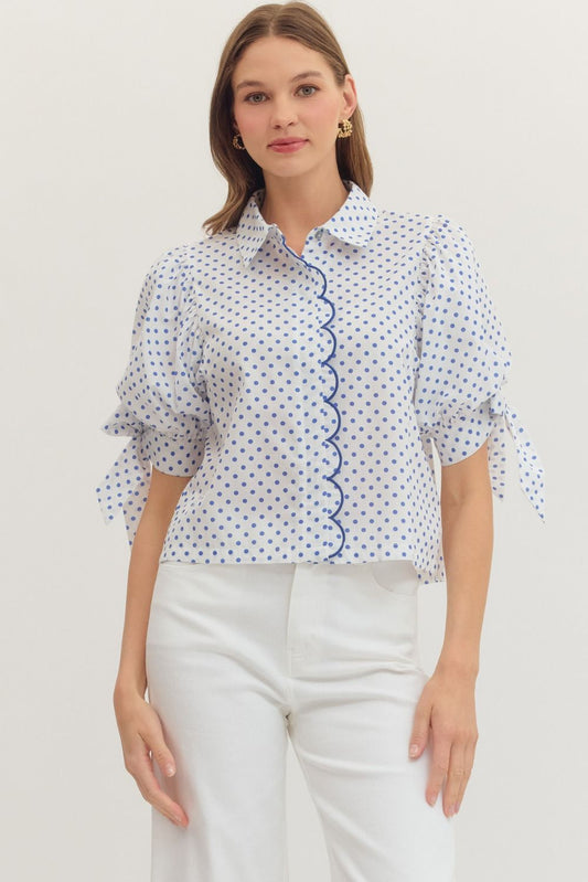 Scallop Dot Top