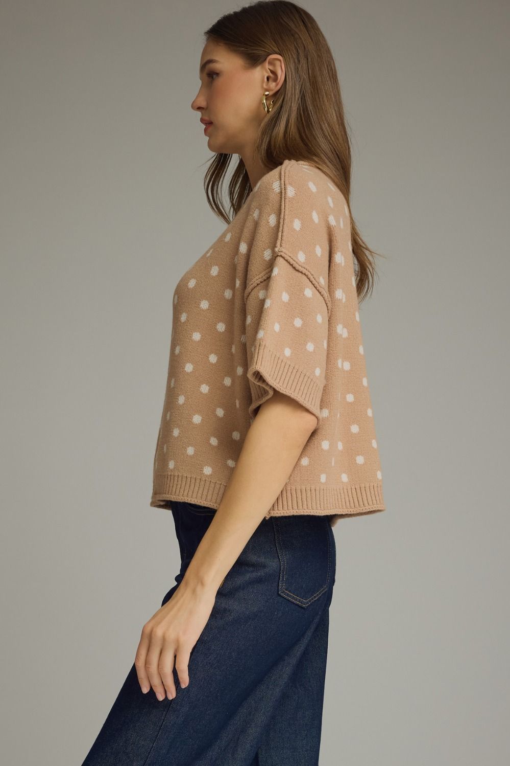Camel Dot Sweater