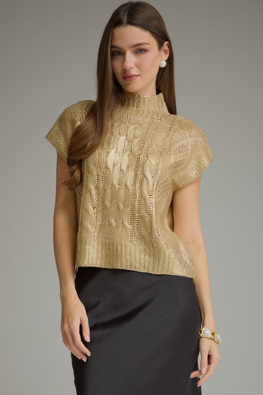 Shiny Sweater Top