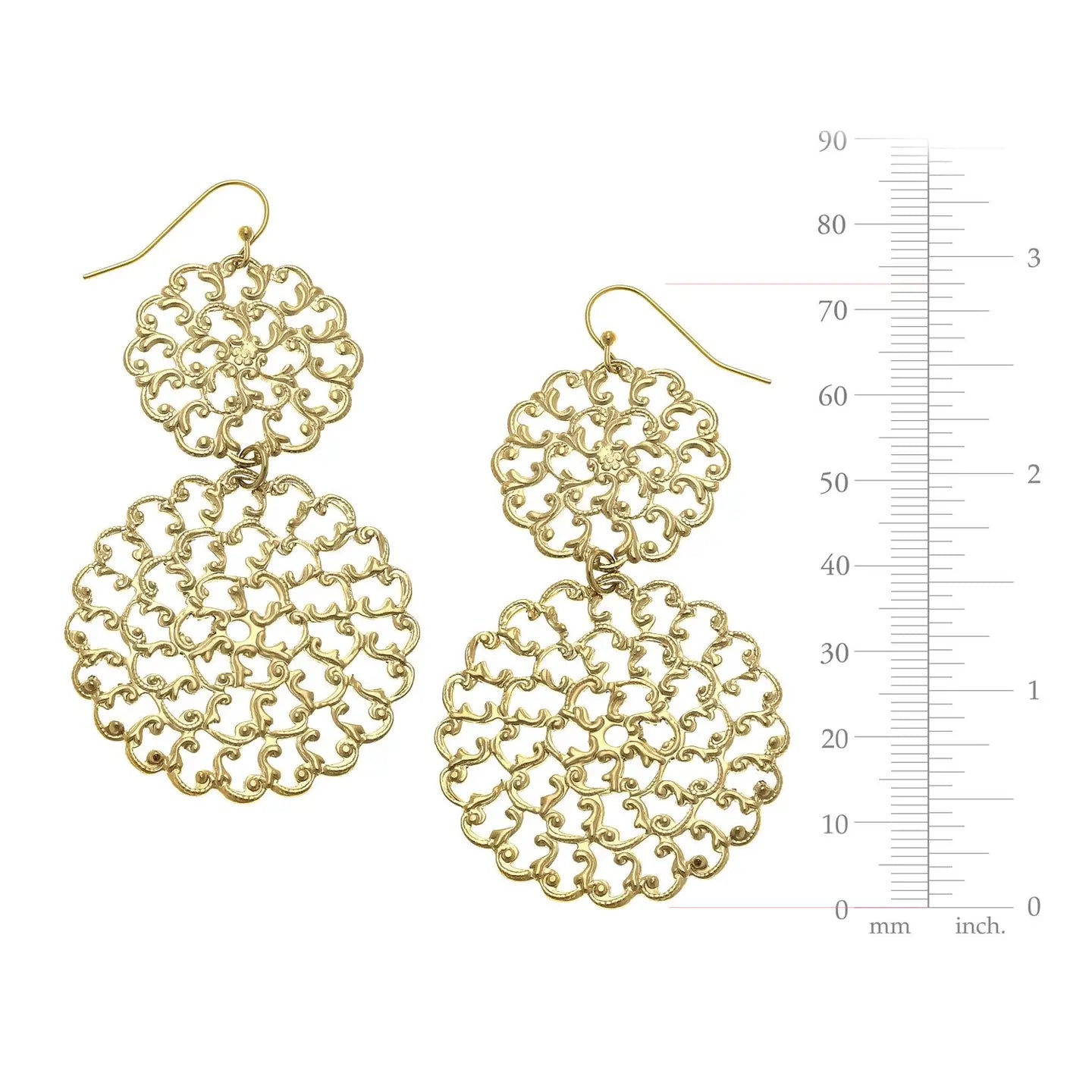 Gold Filigree Earrings