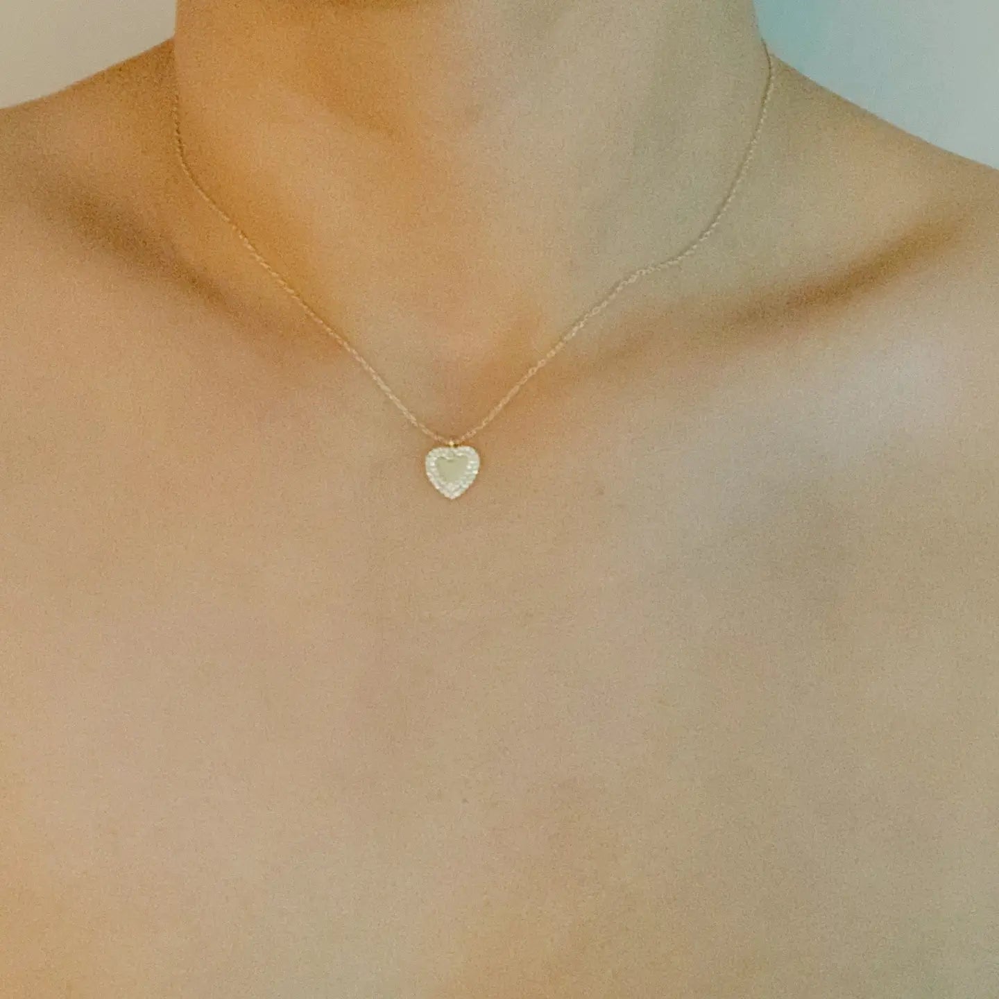 Gold Mini Heart Necklace