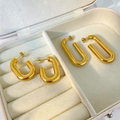 Oblong Oval Earrings