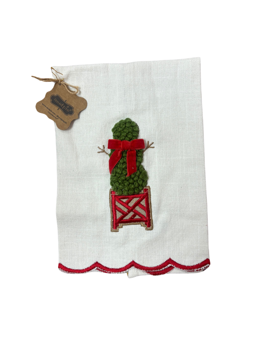 Snowman Topiary Towel