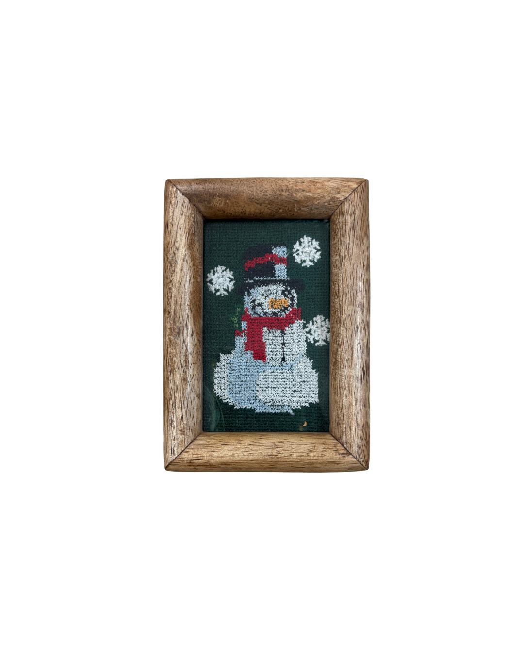 Snowman Framed Needlepoint