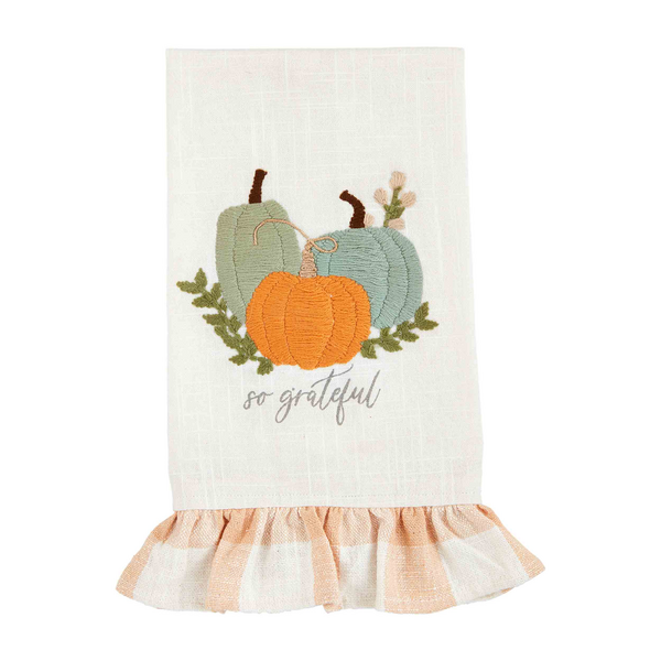 Mud Pie Three Pumpkin Towel