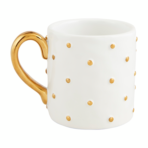 Gold All Over Dots Mug