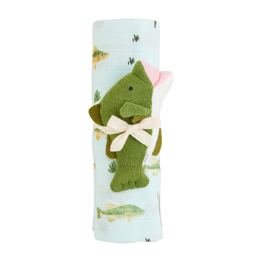 Mud Pie Fish Swaddle Set