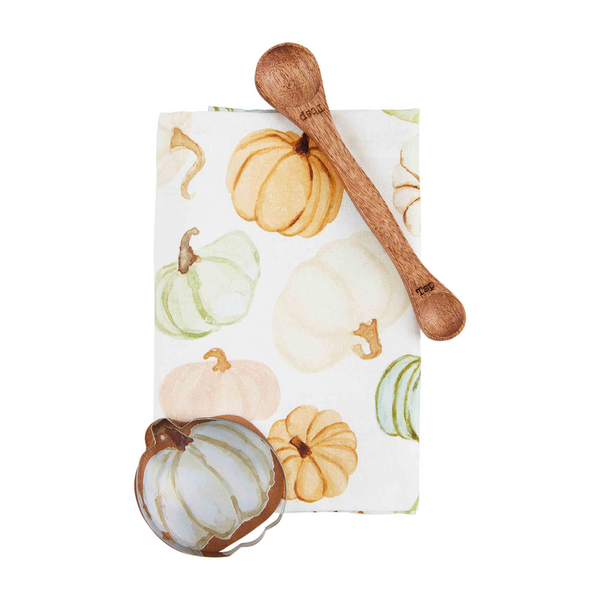 Mud Pie Multi-Color Pumpkin Towel Set