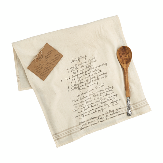 Mud Pie Stuffing Recipe Towel Set