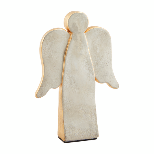 Small Gold Concrete Angel