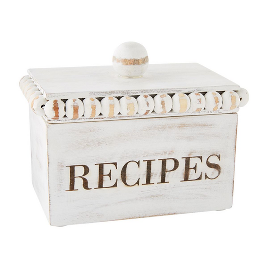 Mud Pie Beaded Recipe Box