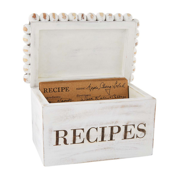 Mud Pie Beaded Recipe Box