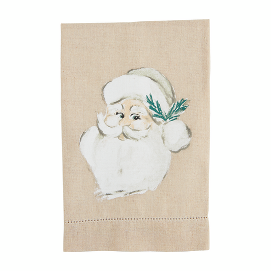 White Painted Santa Towel