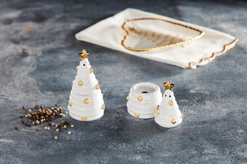 Gold Bead Salt & Pepper Shaker