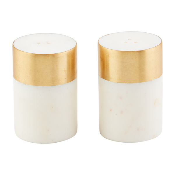 Gold & Marble Salt & Pepper Set