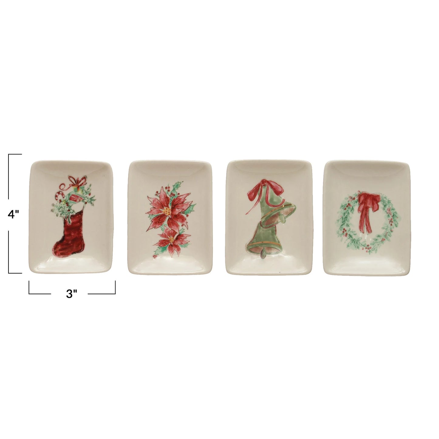 Holiday Design Stoneware Dish